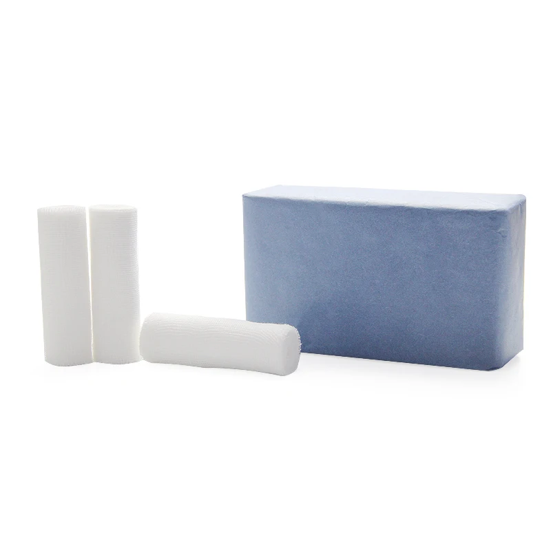 PBT White Gauze Cohesive First Aid Sterile Conforming Bandage and Roll