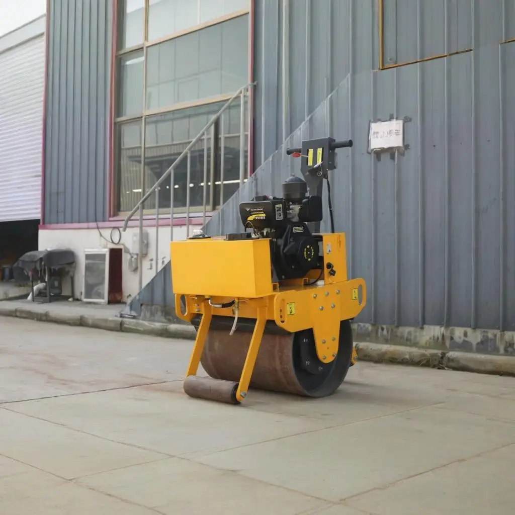 Factory Price Compactor Roller Hand Held Roller Walk Behind Double Drum Roll Vibratory Road Roller