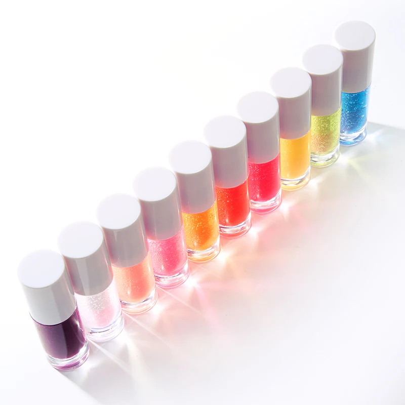 Custom Logo Fruit Lip Oil Private Label Vegan Strawberry Watermelon Lip Gloss Flavoring Oil Color Changing Plumping  Lip Oil