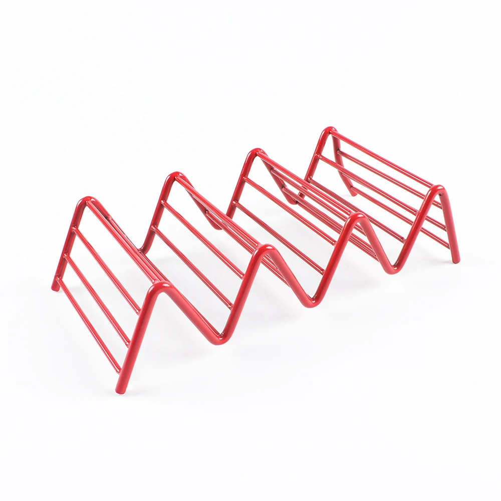 Stainless steel taco plate rack 2 or 3 component taco holder stand