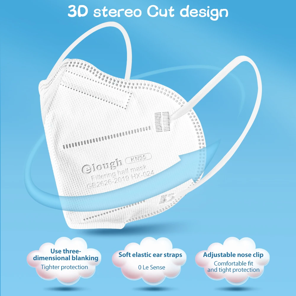 2021 fashion kids organic cloth face mask eco friendly 5 pack 4 layer disposable face mask