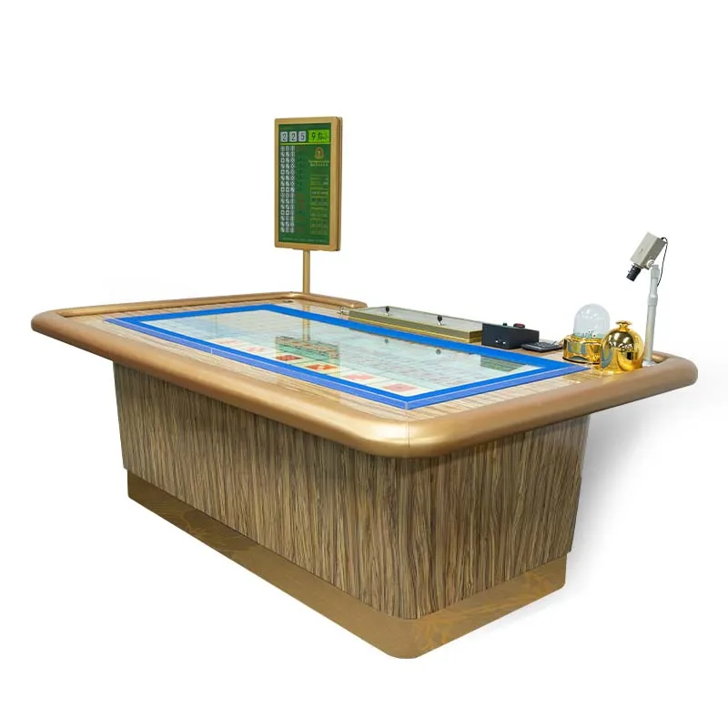 Luxury Sic Bo Table With Automatic Shaker Dice Camera Light Box Display Casino Gamble Table