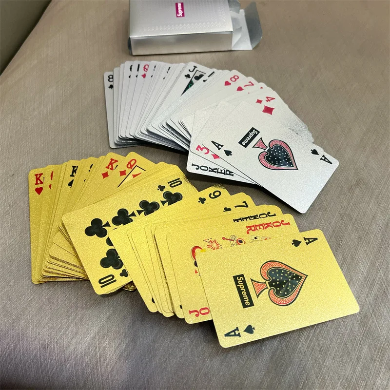 Wholesale Trendy Alphabet Waterproof Poker Cards Thickened Reusable & Washable Plastic Printed with Custom Logo Party Landlord