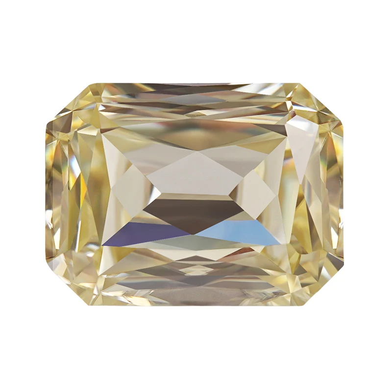 SICGEM Fancy Canary Yellow Princess Cut Round Marquise Oblong Shape Loose Synthetic Moissanites
