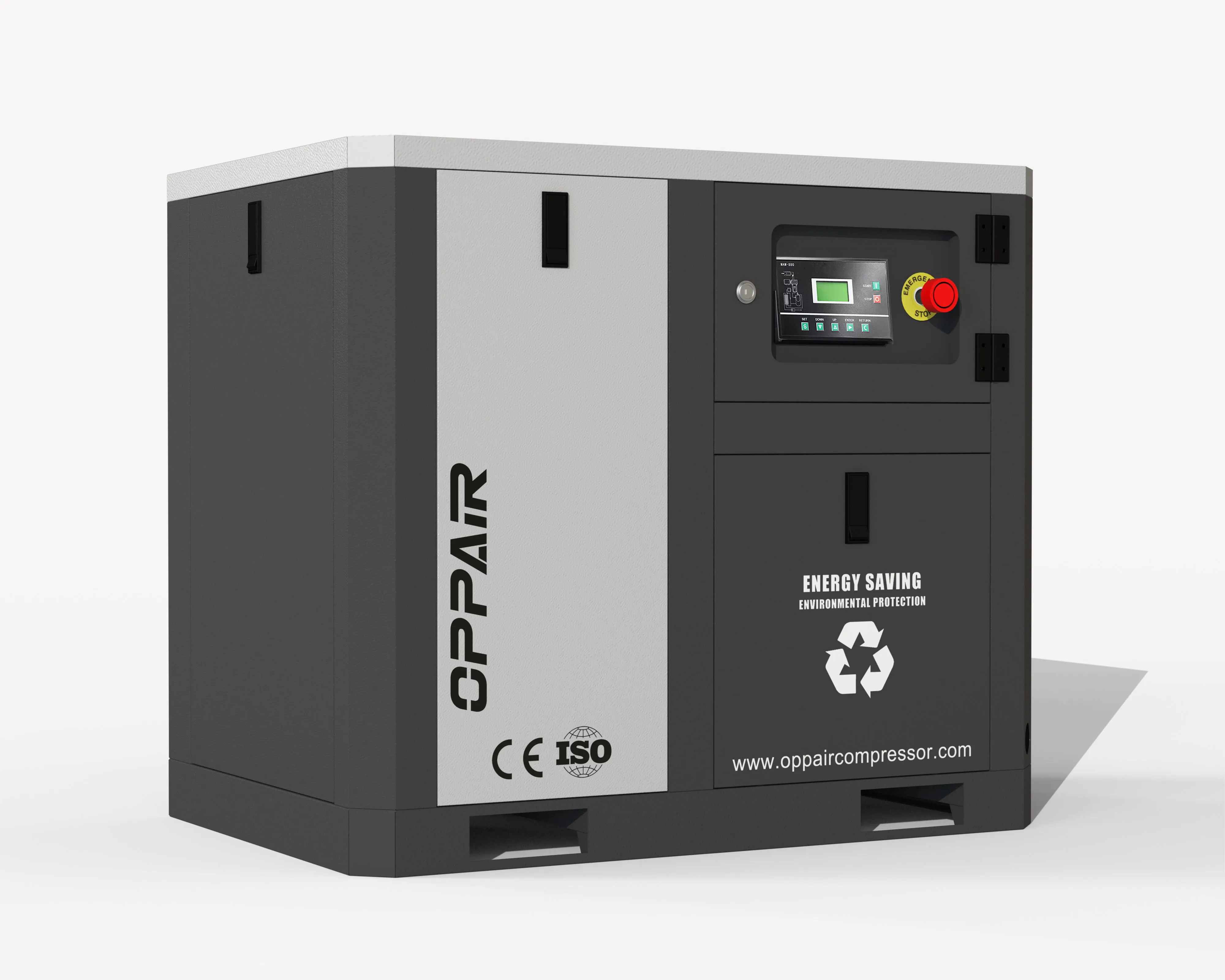 Two Stage Compression Screw Air Compressor 55Kw For Textile Industry