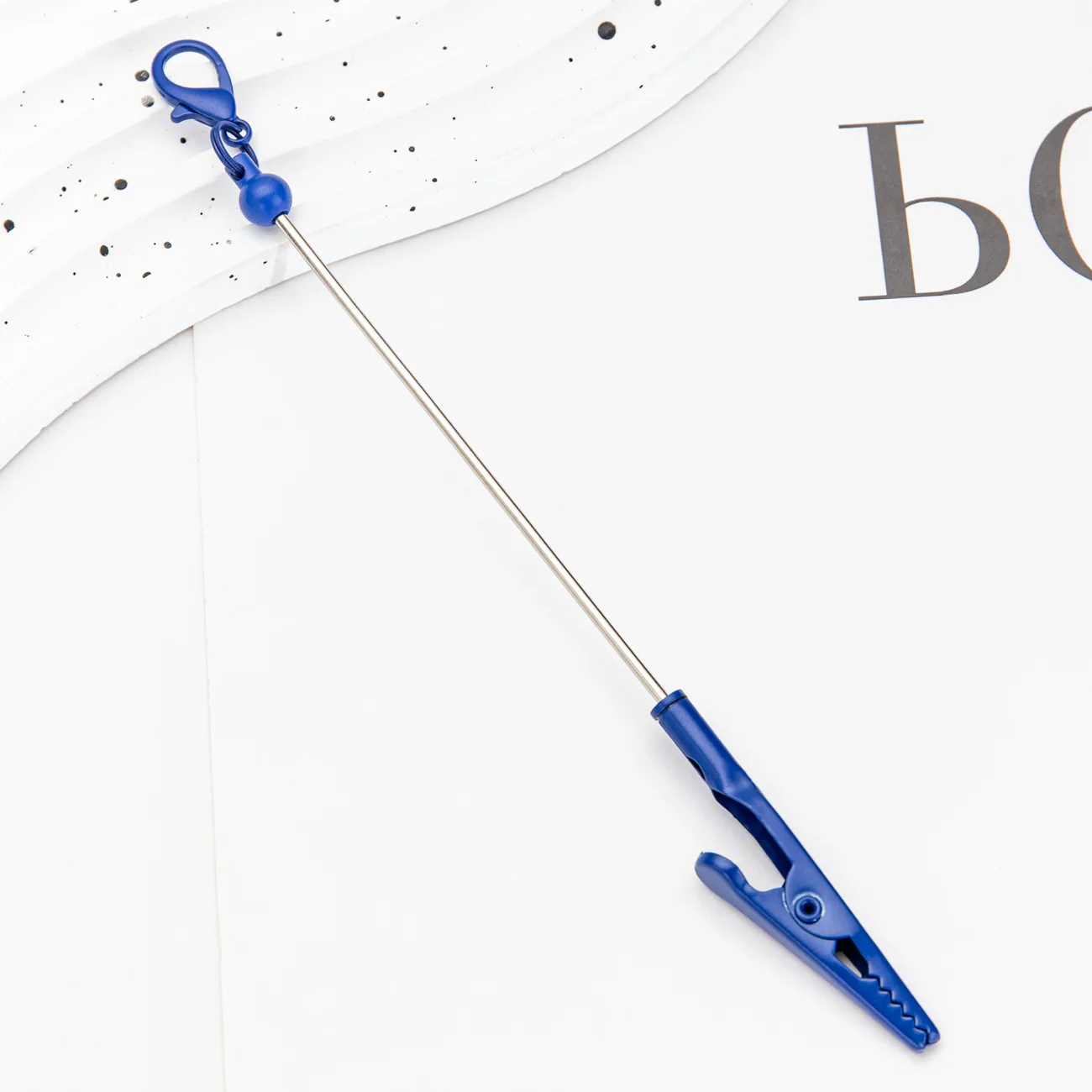 Colorful Fashion Metal Alloy Decoration Crocodile Note Holder Bar Beaded DIY Beadable for Office Supplies Jewelry