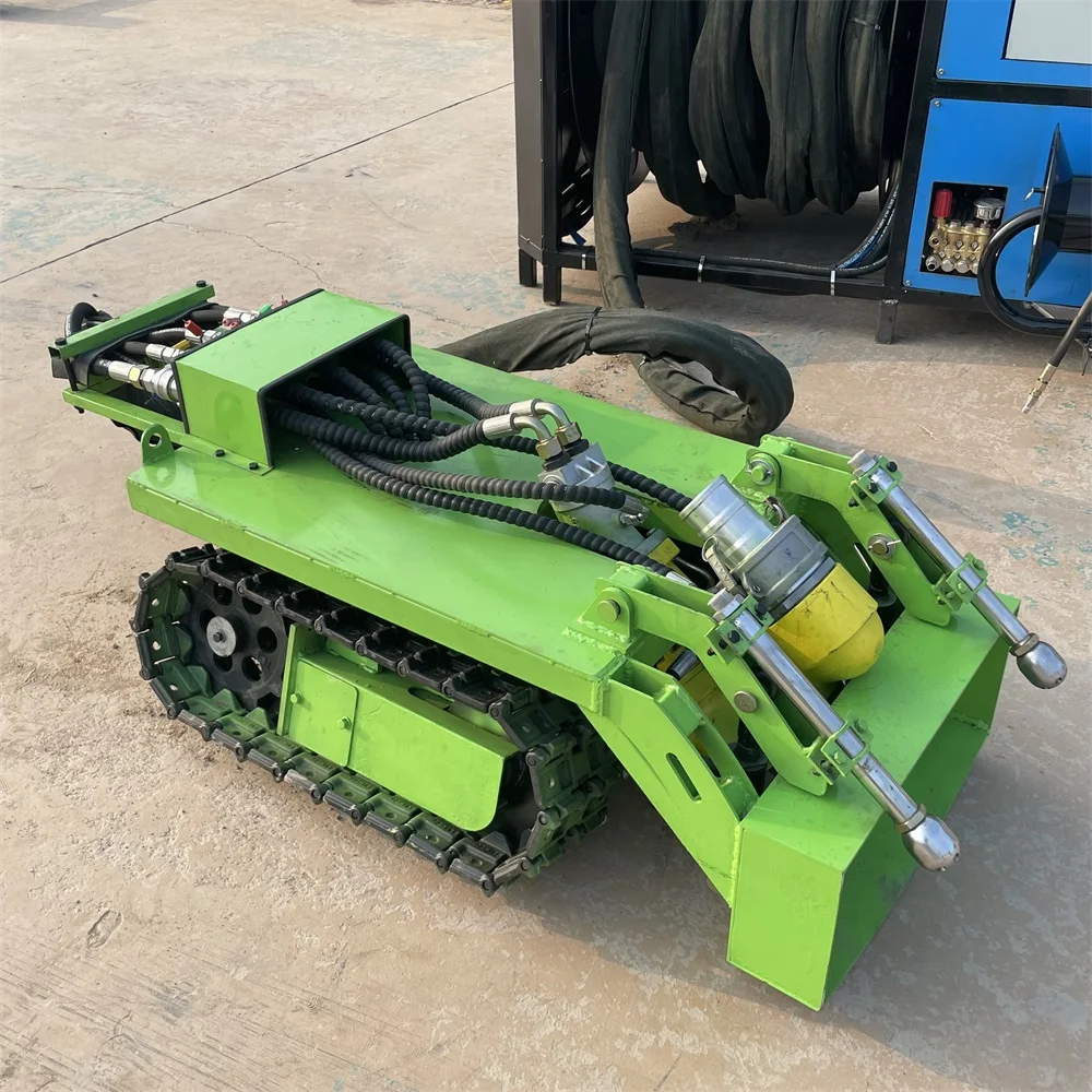 Automatic Machine Robot Underwater Dredging Rubber Track Pipe Silt Cleaning