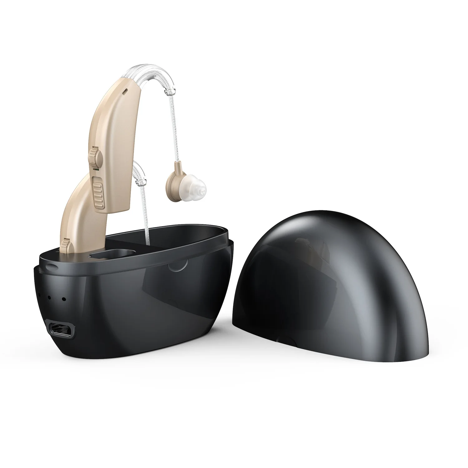 Wholesale Off-the-shelf Hearing Aid for The Elderly Sound Amplifier Rechargeable Bin Collector