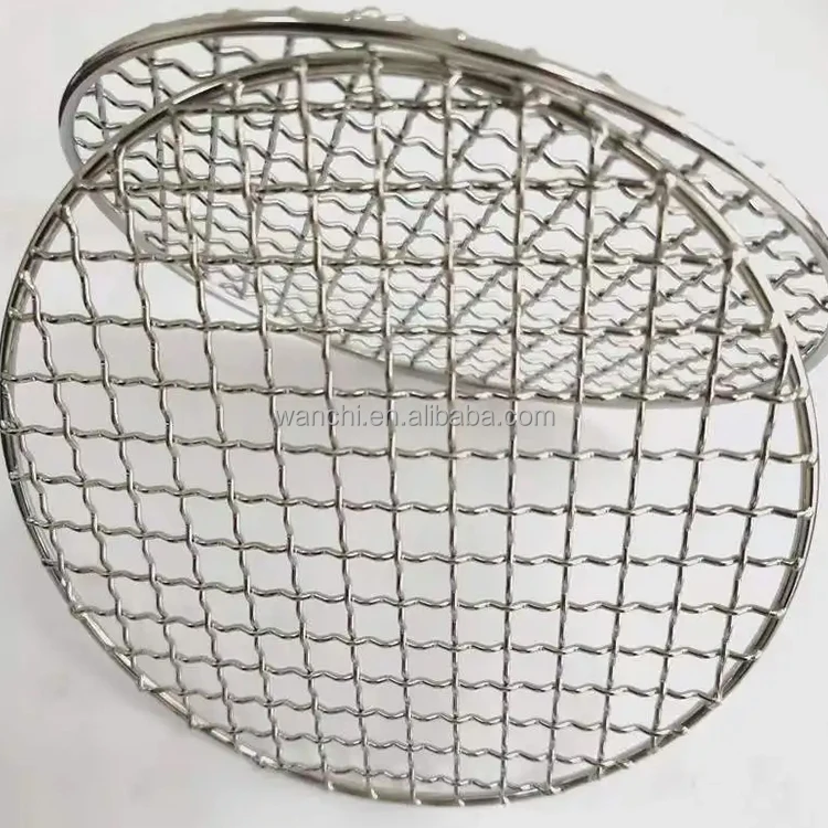 Manufacturer customized 304 / 316 Stainless Steel rectangular Grill Mesh / barbecue wire mesh for food grilling
