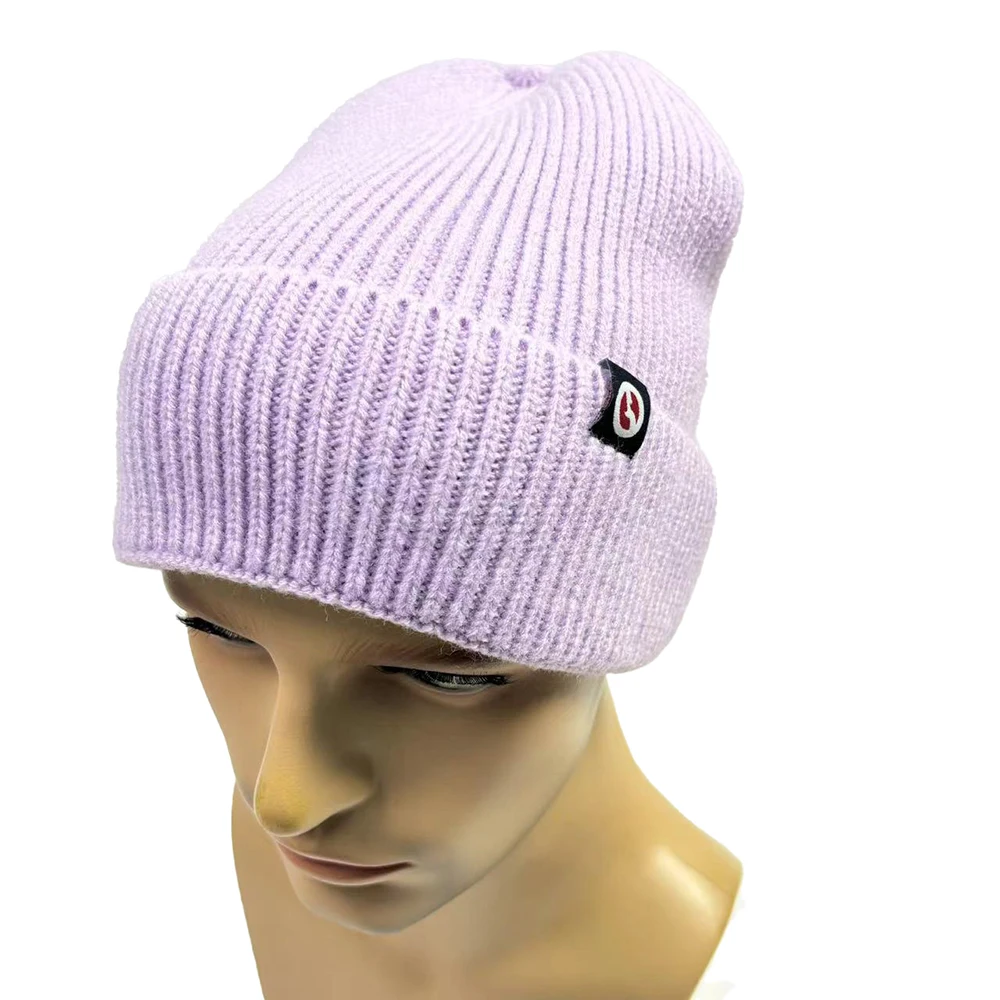 Unisex Daily Beanies for Men and Women Soft Slouchy Winter Knit Fisherman Caps Cuffed Cap with Skull Design for Travel