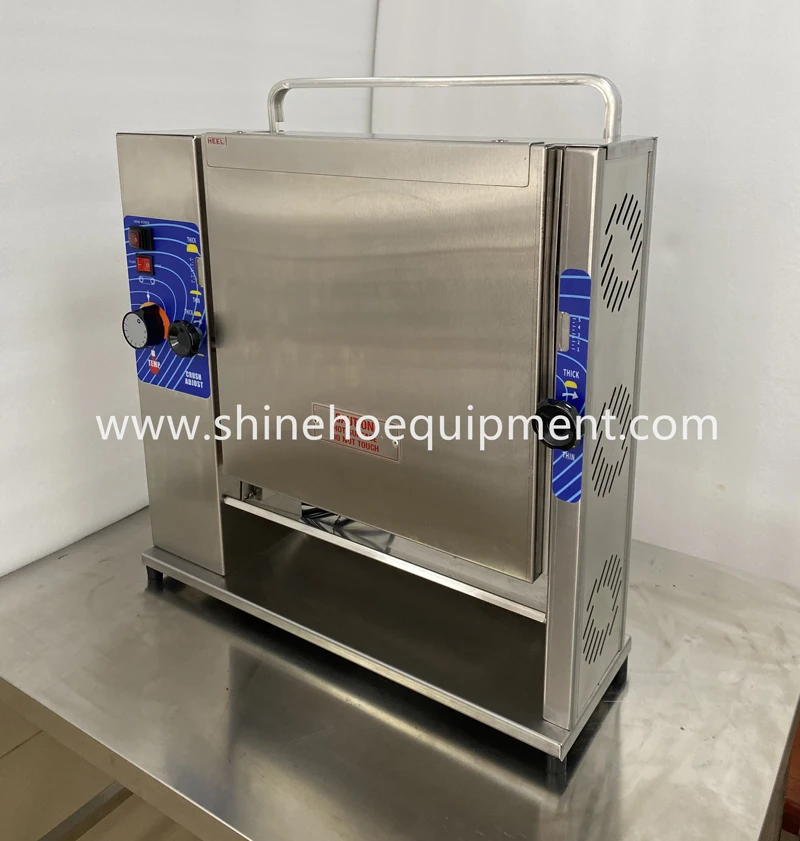 Shineho Best-selling burger patty making machine commercial  vertical contact toaster for food shop