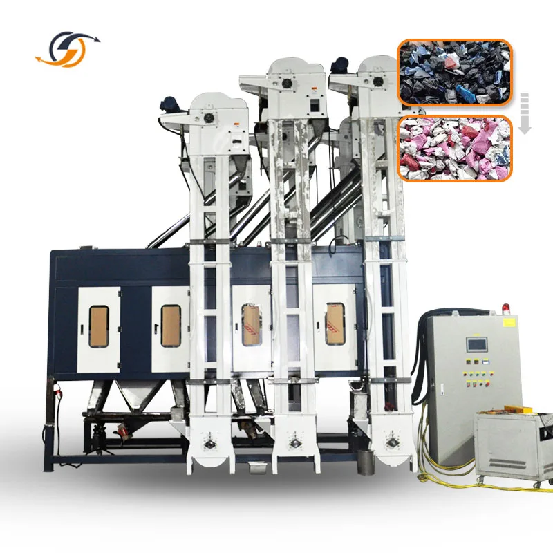 Hot sale electrostatic plastic recycling machine mixed plastic separator for abs/ps/pp/pe/pet/pvc waste recycling