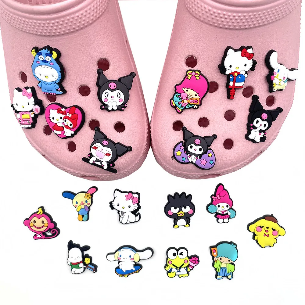 Classic Cartoon Charms Wholesale Custom Mexican Shoe Clog Decoration Pvc Croc Charm