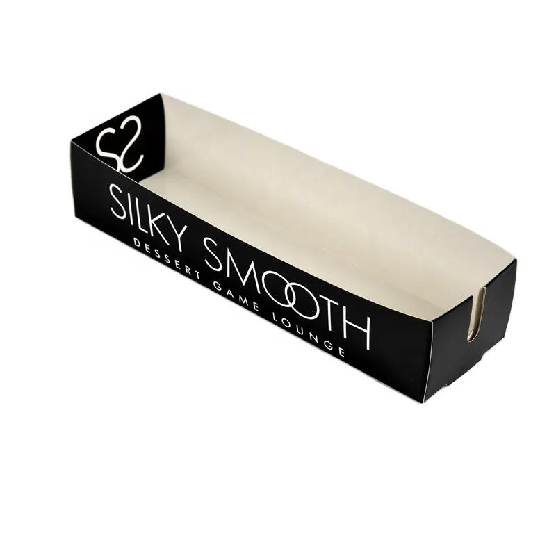 Custom Print Logo Paper Boxes For Street Food Cheese Hot Dog Packaging Paper Box