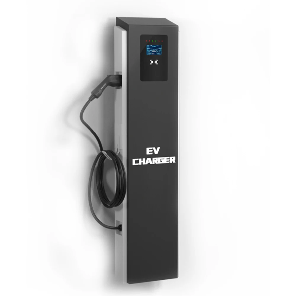 Бизнес RFID ocpp WIFI APP sae j1772 telsa 110v тип 1 7kw 32a AC напольная зарядная станция ev зарядное устройство