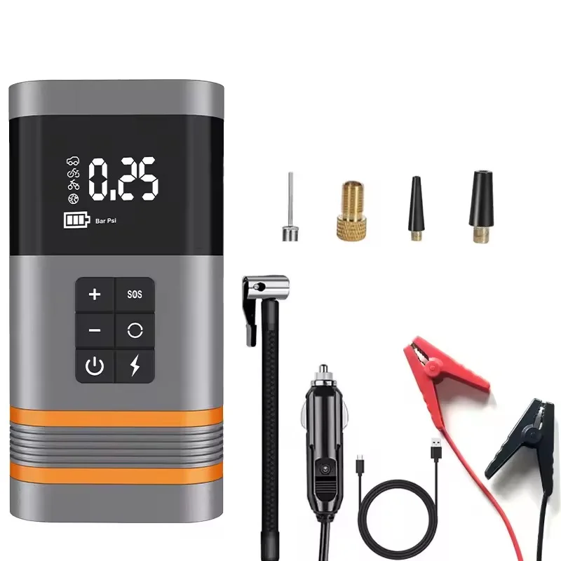 Vc066 Высокая мощность 10400 мАч пиковый ток 6000A мощный портативный 12/24 В аварийный стартер с зарядным устройством и светодиодным светом