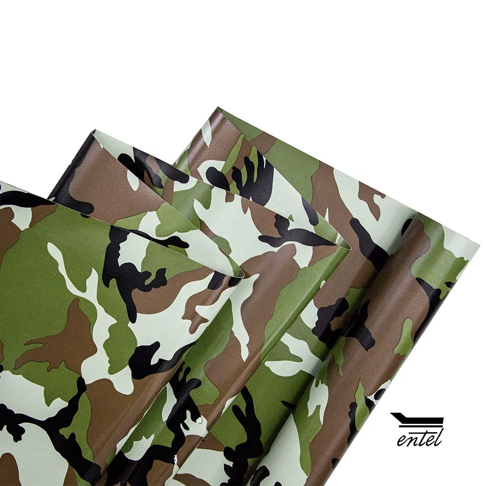 best China supplier waterproof pvc tarpaulin camouflage fabric