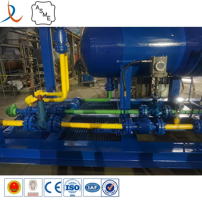 Horizontal oilfield three phase testing separator oil gas water measuring separator
