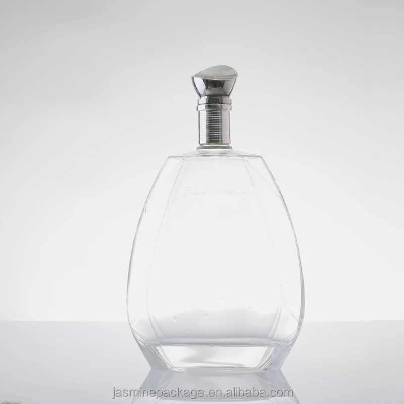 New Design High Quality Customize 500ML 700ML 750ML 1L Alcohol Rum Gin Vodka Whisky Whiskey Wine Glass Bottle
