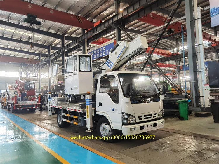 600p npr Japanese 21 meter 22 meter aerial platform truck 28 meter Japan aerial work truck in Russia