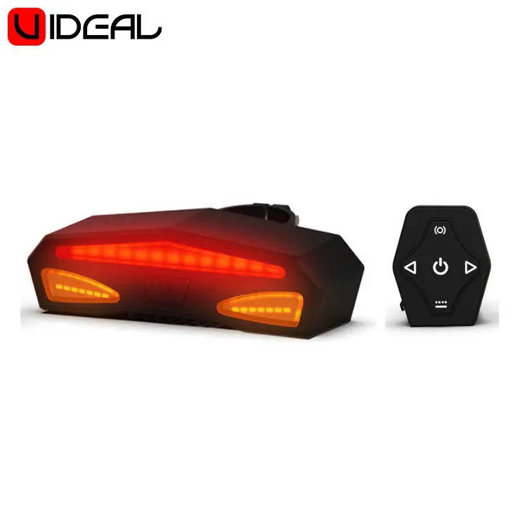 Amazon Hot Selling 2000mAh Use Time Rechargeable Bright LED Bike Turn Signal Warning Rear Tail Light
