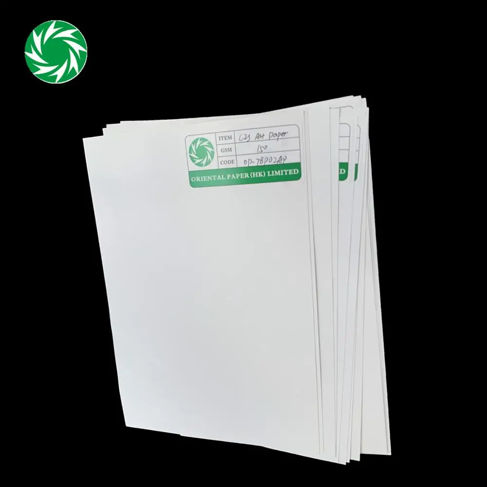 whireness cardboard 100gsm c2s art paper in sheets