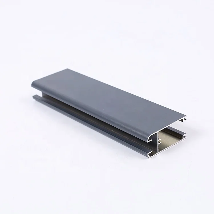 Customized Decoration Building Material Install Accessories powder coated black Extrusion Window Aluminum Profiles
