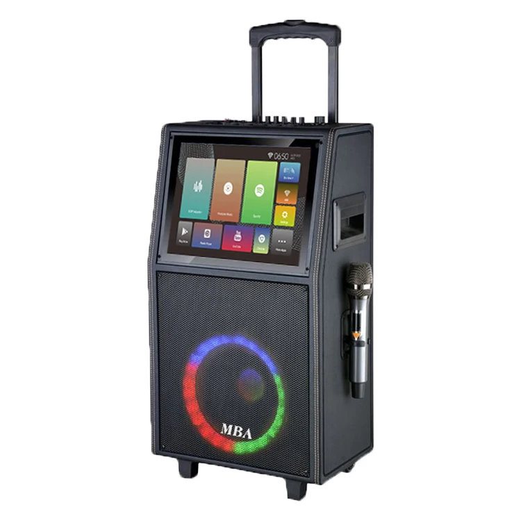 MBA 10 дюймов, заводская цена, активный портативный многофункциональный динамик с сенсорным экраном и функцией видео Wi-Fi