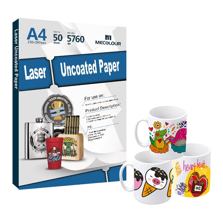 laser heat transfer paper for uncoated plastic pens