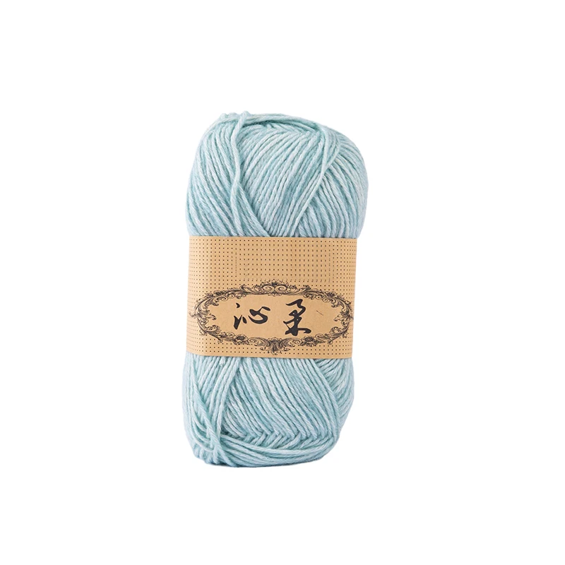 organic cotton and acrylic blended yarn knitting blend yarns for ornamentation