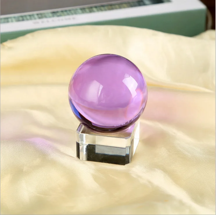 Super Magic Clear Seven Color Crystal Ball personalized solid crystal ball magic crystal ball sale