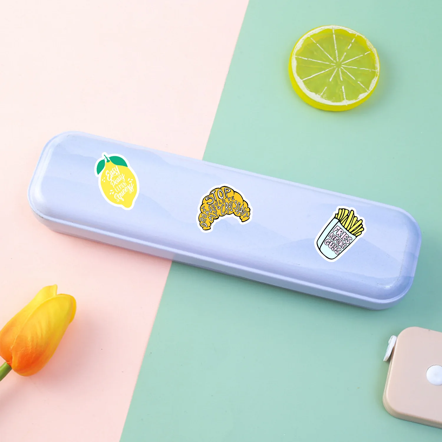 50Pcs English Phrase Graffiti Decorative Stickers Label For Luggage Laptop Guitar Scrapbook Skateboard Waterproof Sticker