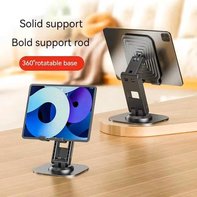 New design Portable Desktop Stand Mount Adjustable Foldable Support Table Alloy Metal 360 Rotating Aluminum Mobile Phone holder