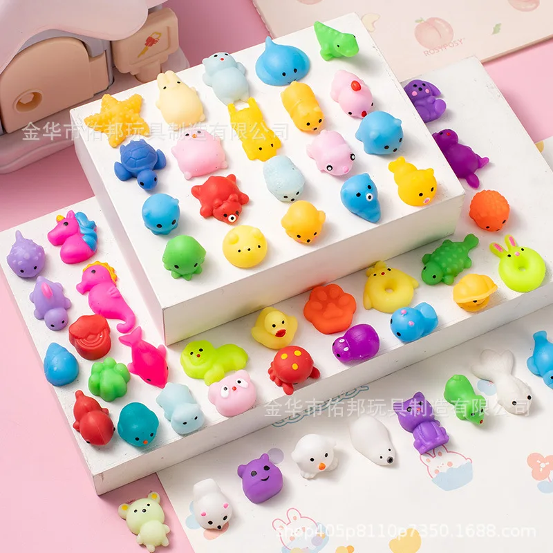 Mini Cute Kids Squeeze Toys Tpr Slow Rising Rubber Anti-stress Squishy Fidget With Squeeze Animals Stress Relief