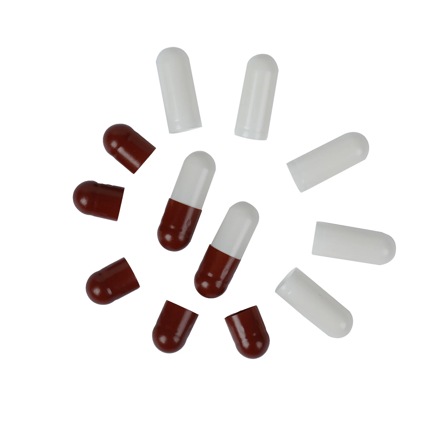 Empty gelatin Capsule shells white Transparent Clear capsules size1