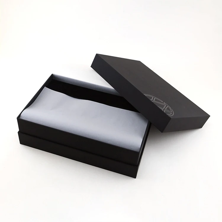 Матовая черная рубашка из крафт-бумаги, упаковка, модный дизайн, упаковочная бумага, подарочная коробка