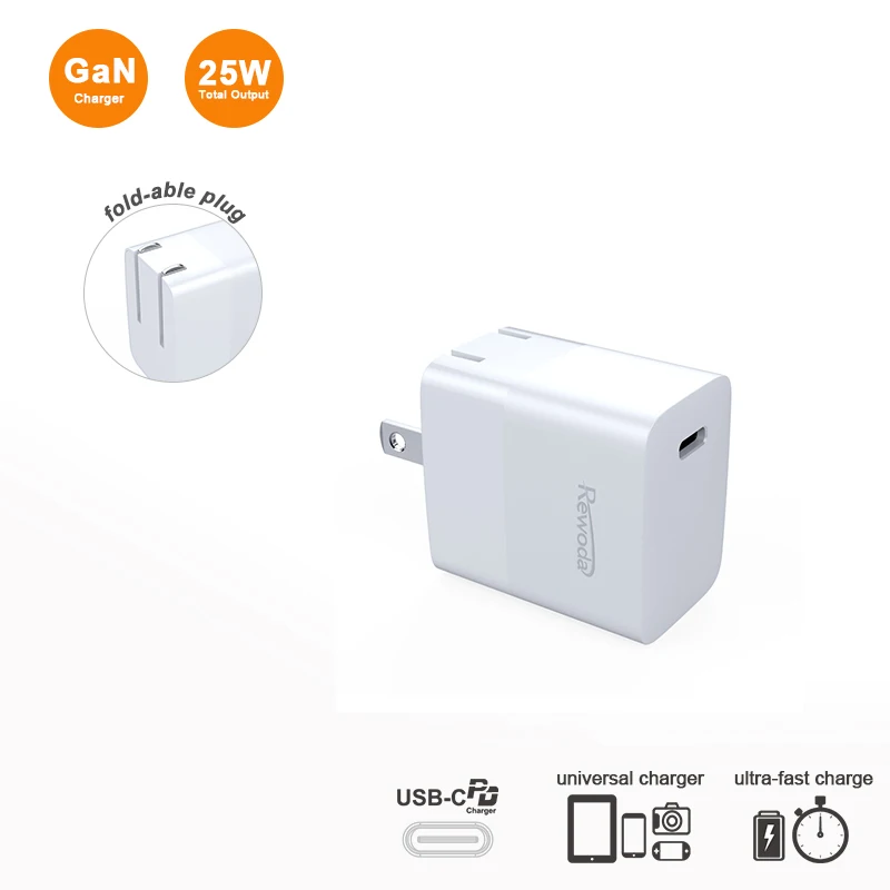 OEM Factory Foldable 25w Power Wall for Iphone13 Original Adapter Usb-c 25w Pd Charger