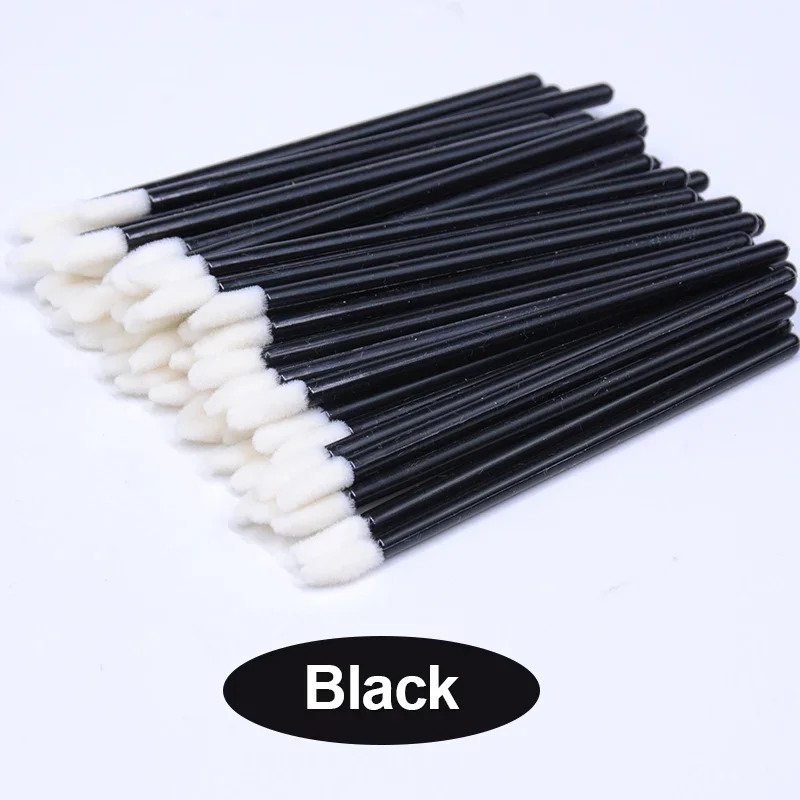 Disposable Makeup Remove Flocking Eyelash Cleansing Brush Applicator 50pcs/bag Beauty Tools