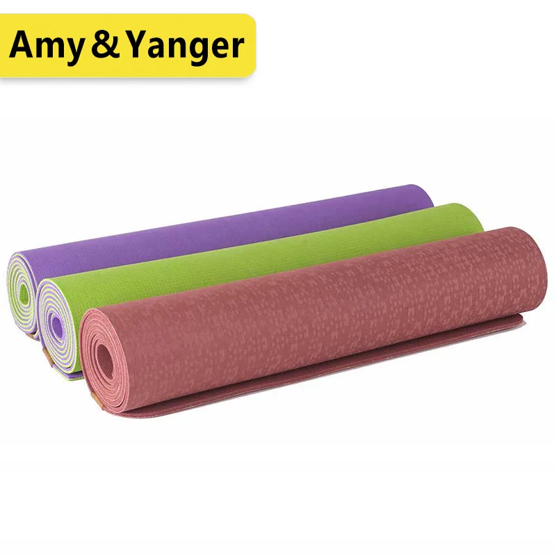BSCI factory High quality and  crude natural rubber yoga mat,wholesale yoga mat 5mm