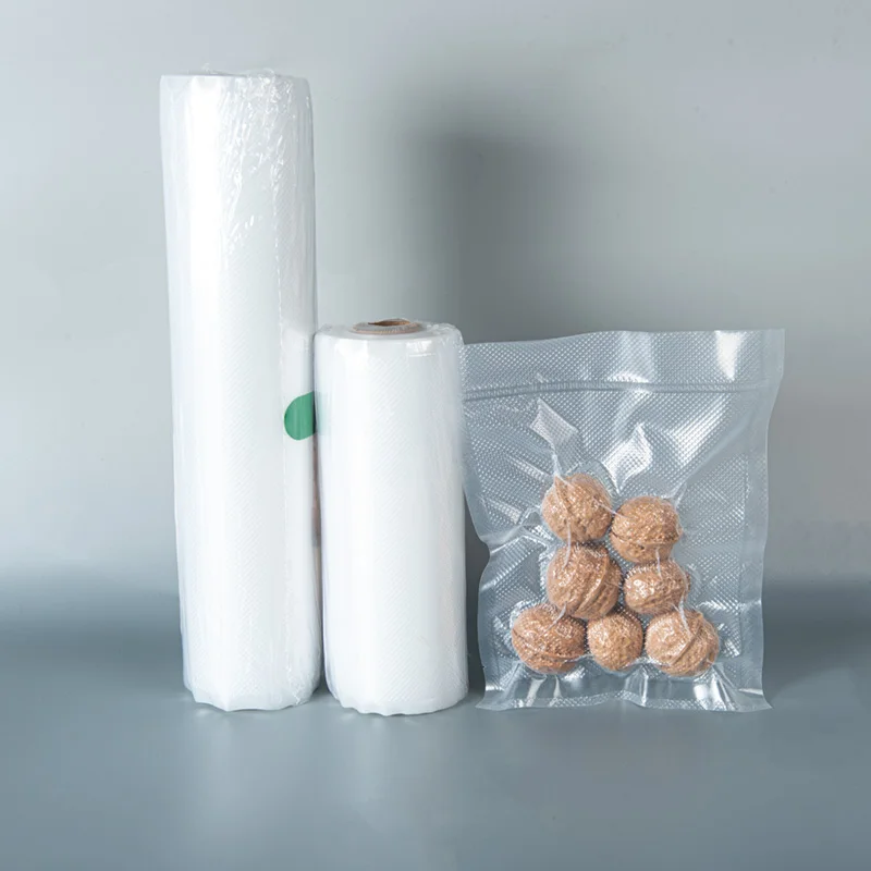 Airbaker Plastic Custom Transparent Food Snack Nuts Vacuum Packaging Bags