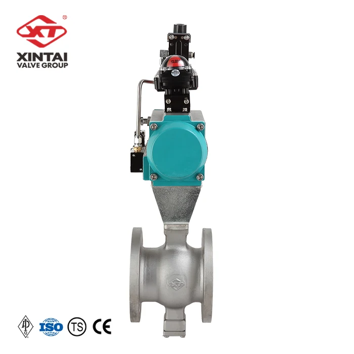 
Xintai VQ640Y-150LB Hard Seal API WCB 3 inch V Type Pneumatic Control Ball Valve 