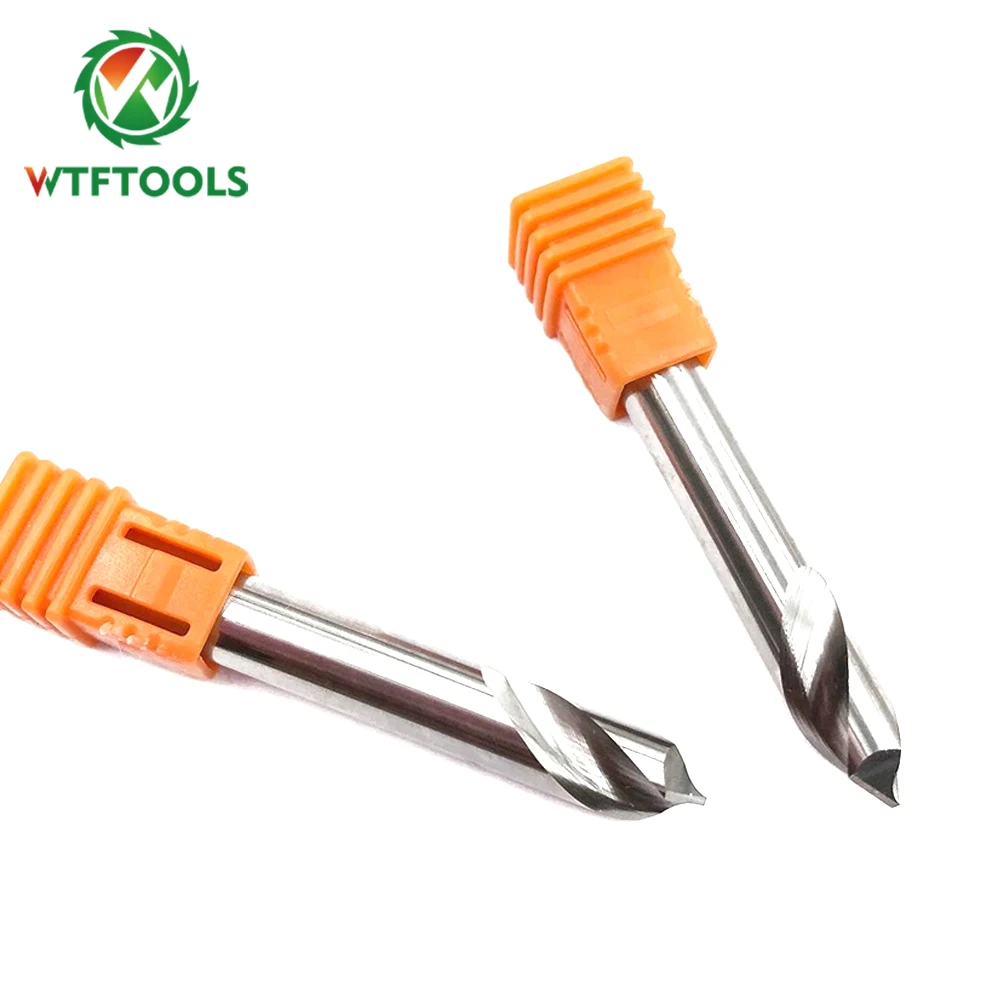 
WTFTOOLS 90 120 Degree Tungsten Carbide Spot Drill Bits For CNC Machinery 