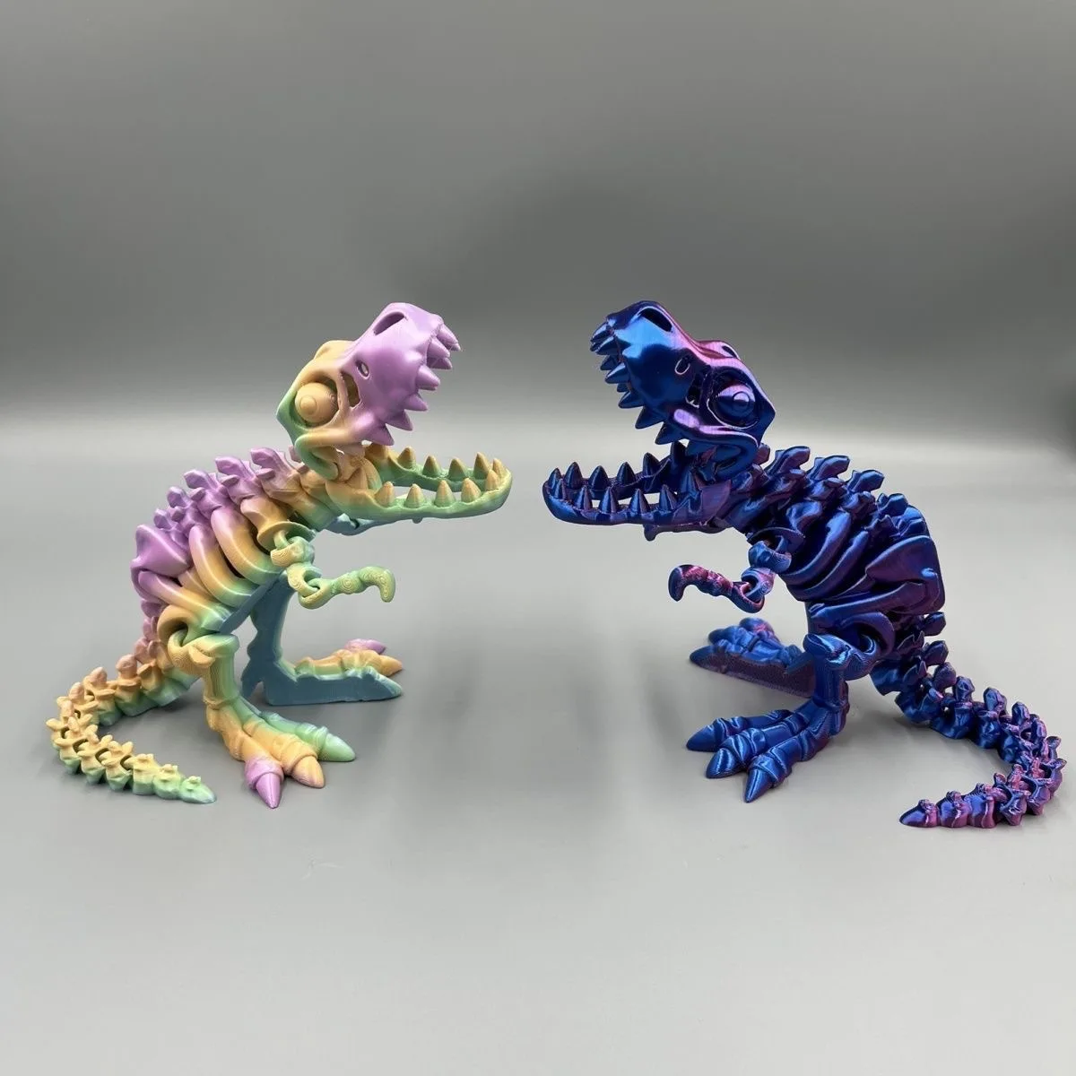 Exquisite Unisex 3D T-Rex Fossil Skeleton Artwork Handicraft with Movable Joints and Openable Mouth