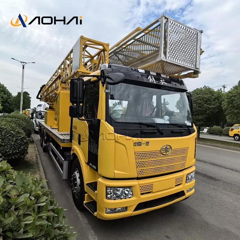 FAW J6L New Customized Bridge Inspection Truck 6X4 30ton Special Truck For Sale