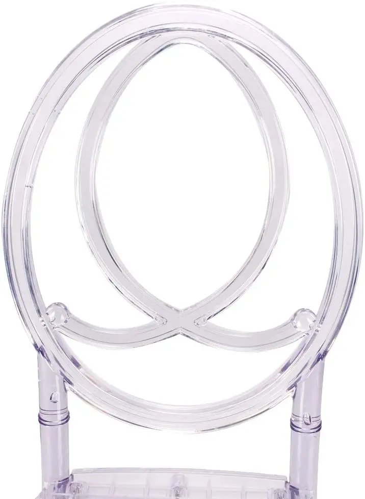 Round shape clear acrylic transparent plastic wedding polycarbonate resin chair
