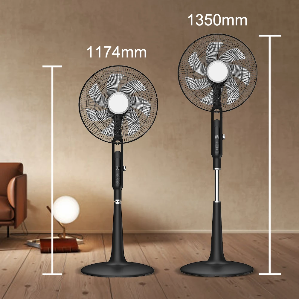 Popular product 10 Speed Stand Fan indoor 7 blade remote control white standing fan