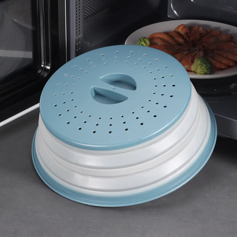 Kitchen Multi Use Plastic Collapsible Microwave Plate Cover Food Cover
