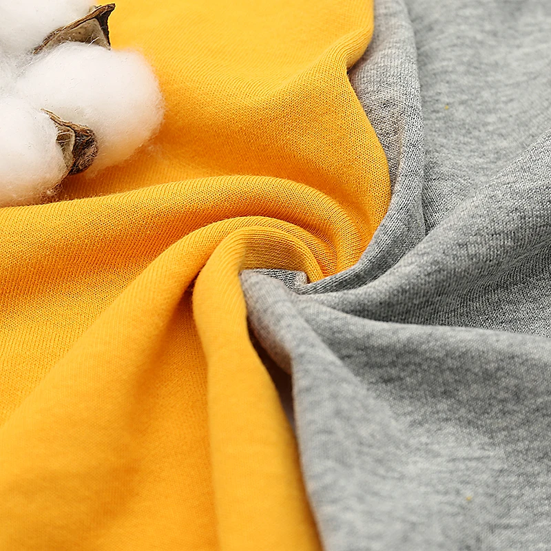 hemp clothing fabric 100%  combed cotton single jersey rolls 200gsm for fall and winter