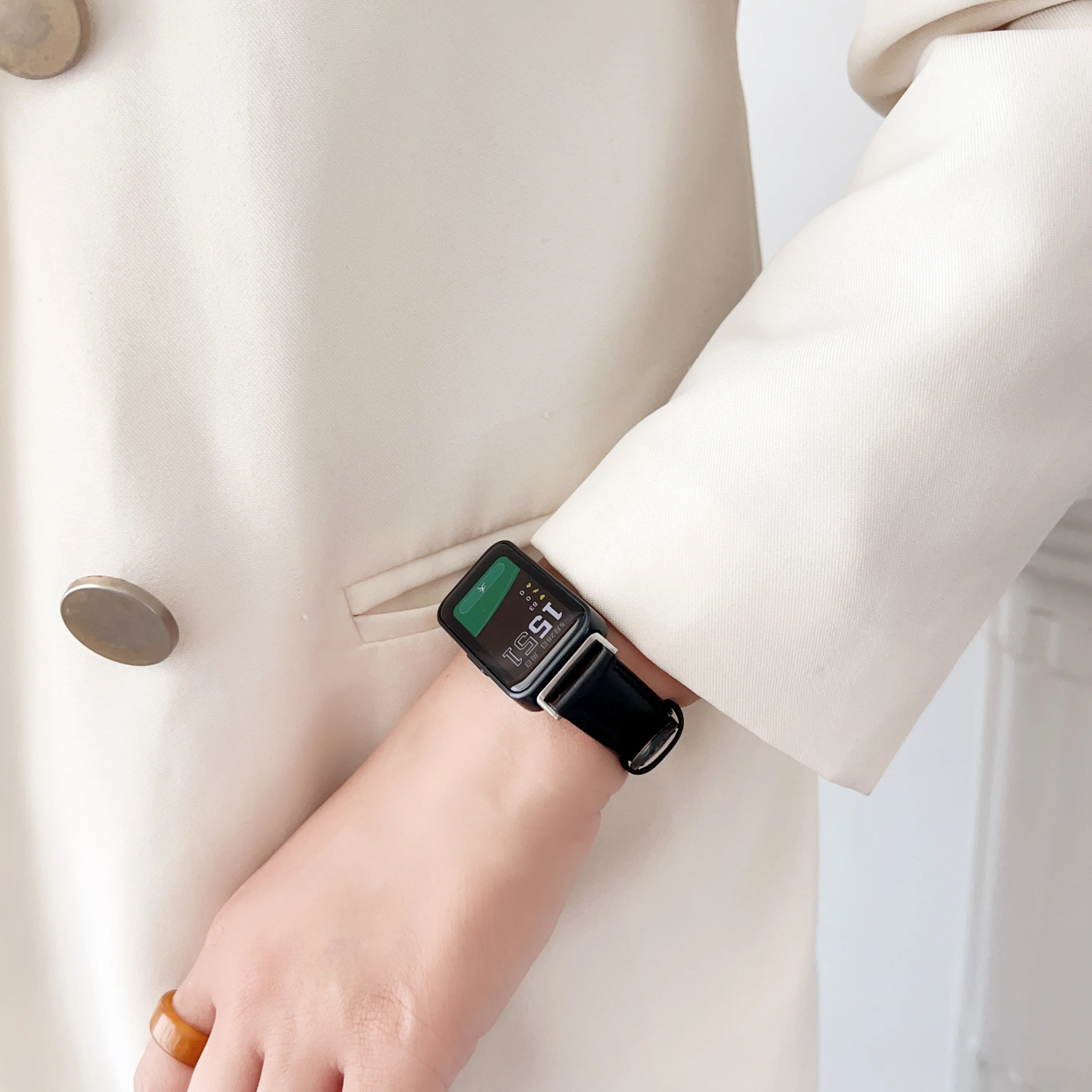 Genuine leather watch band strap for huawei watch 8 car cow leather straps for huawei 8 bracelet watch