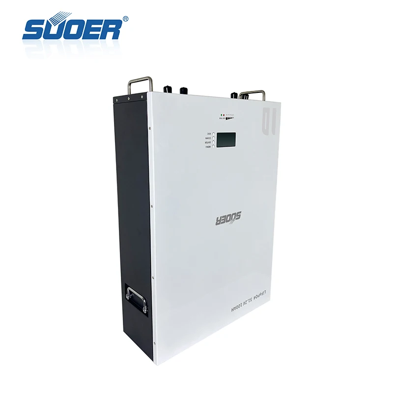 SUOER Brand new 100AH Wall mounted lithium Iron phosphate battery for wholesale